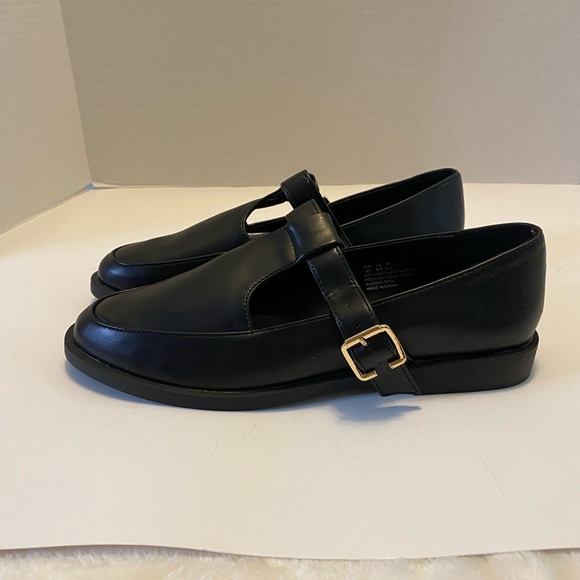Fever Sole Black Mary Jane’s with silver Buckle Comfy Flats Size 9.5 NIB - Picture 1 of 10